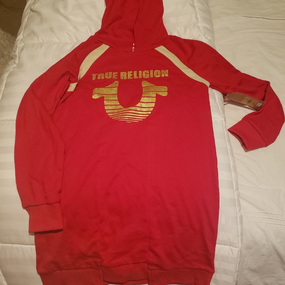 Brand New True Religion sweatshirt dress.